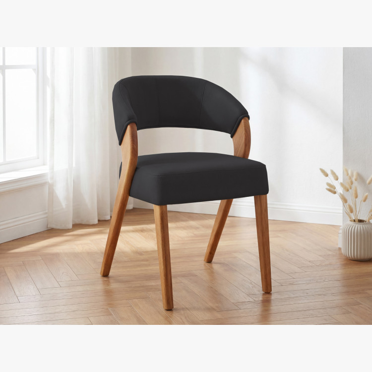 Design luxus szék - tölgy, Almondo