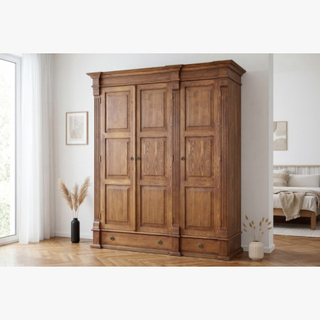 GARDRÓBSZEKRÉNY PRESTIGE (D-SAW-68 A1) BARNA LAKK