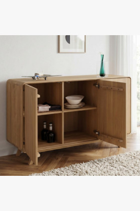 Fa komód fehér tölgy ajtókkal 2