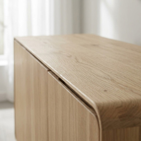 Fa komód fehér tölgy ajtókkal