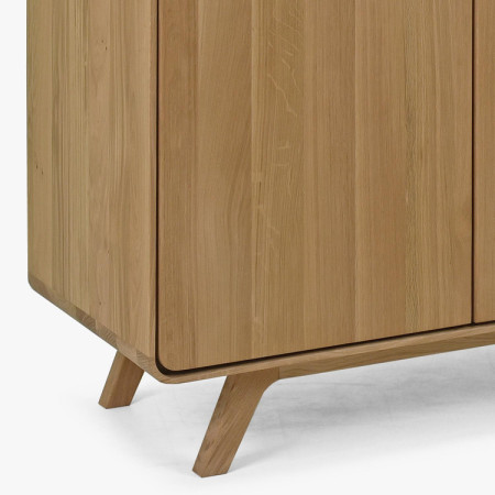 Fa komód fehér tölgy ajtókkal