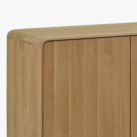 Fa komód fehér tölgy ajtókkal