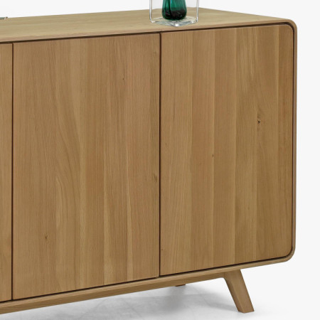 Fa komód fehér tölgy ajtókkal