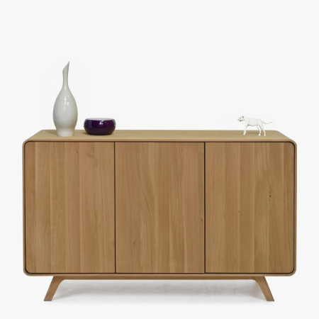 Fa komód fehér tölgy ajtókkal