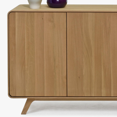 Fa komód fehér tölgy ajtókkal