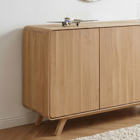 Fa komód fehér tölgy ajtókkal