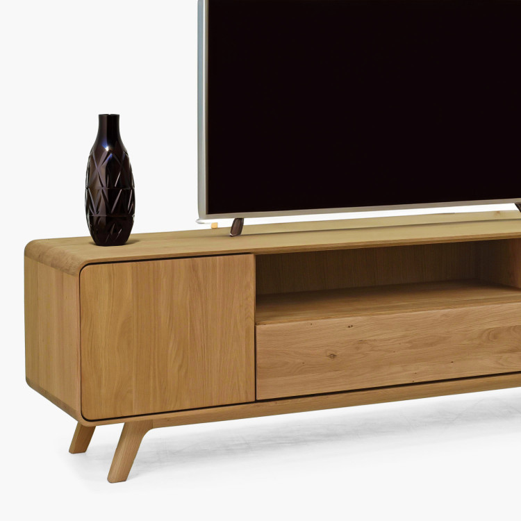 Tömör tölgy TV komód 180 cm Avalon tölgy natural