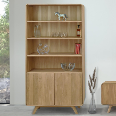 Nappali fal - tömör tölgy fehér tölgy színben