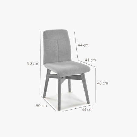 YORK étkezőszék, szürke - easy clean