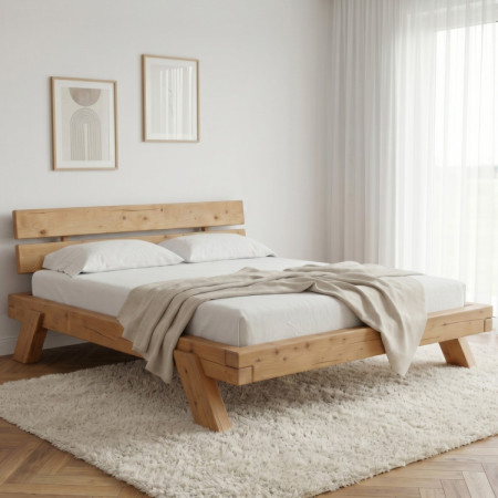 Tömör fenyő ágy 180 × 200 cm - Lienka