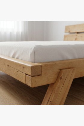 Tömör fenyő ágy 180 × 200 cm - Lienka 2