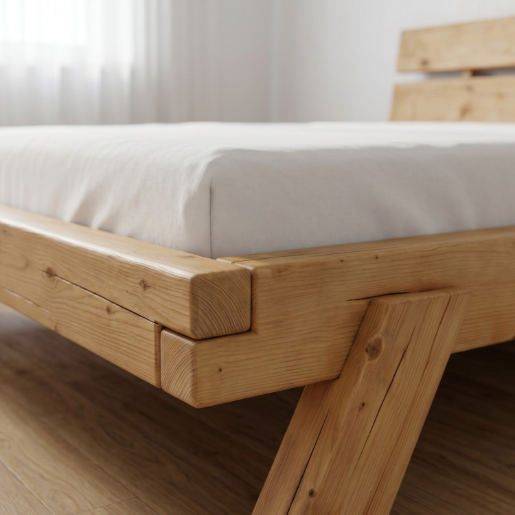 Tömör fenyő ágy 180 × 200 cm - Lienka