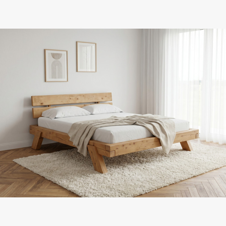 Tömör fenyő ágy 180 × 200 cm - Lienka