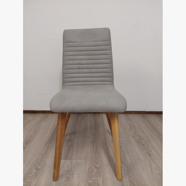 Étkezőszék Lara / Arosa – ecru (műbőr, szürke) – 1 db apró hibával (outlet)