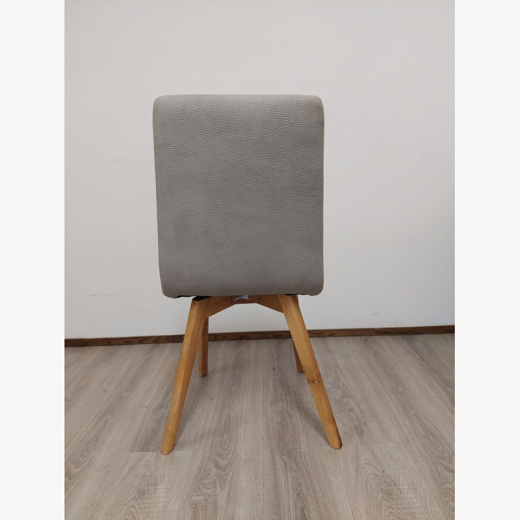 Étkezőszék Lara / Arosa – ecru (műbőr, szürke) – 1 db apró hibával (outlet)