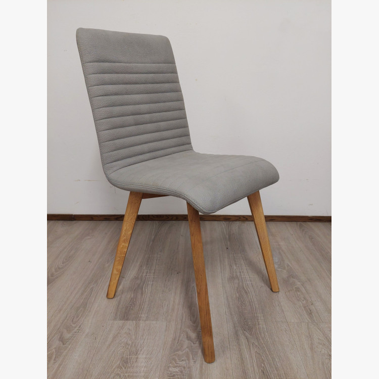 Étkezőszék Lara / Arosa – ecru (műbőr, szürke) – 1 db apró hibával (outlet)