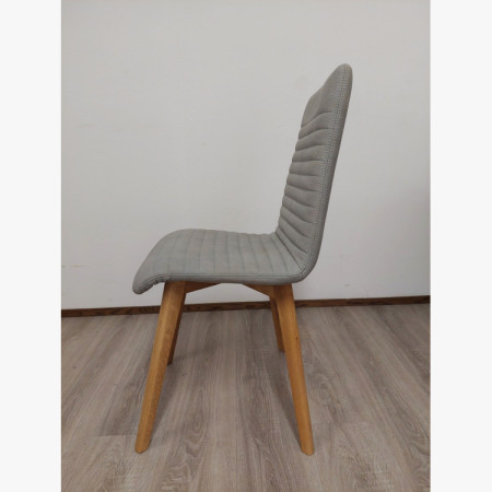 Étkezőszék Lara / Arosa – ecru (műbőr, szürke) – 1 db apró hibával (outlet)