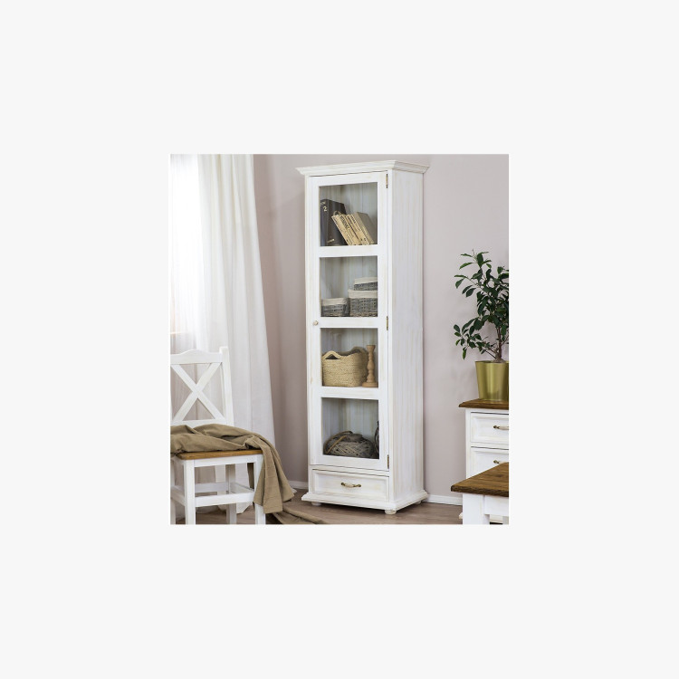 Egyszárnyas vitrines szekrény provence stílusban. Vit 116 Patina