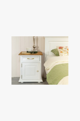 Provence éjjeliszekrény Fehér patina 2