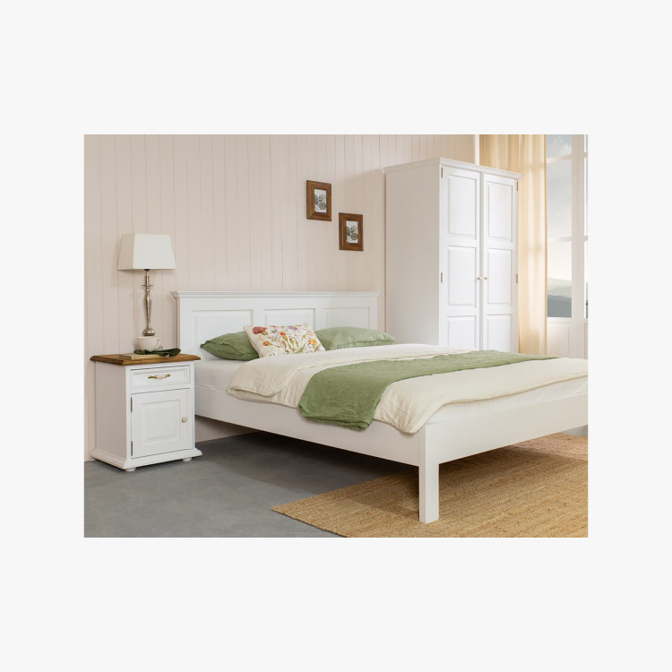 Provence éjjeliszekrény Fehér patina