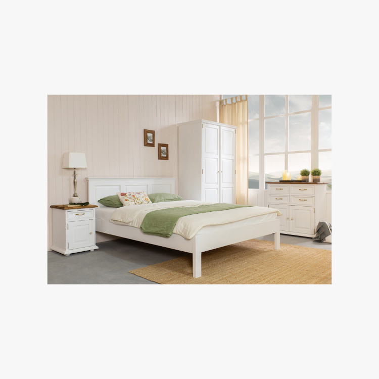 Provence éjjeliszekrény Fehér patina