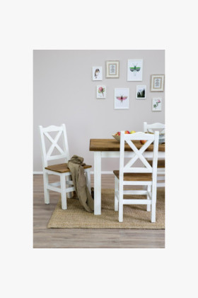 Provanszi szék Fehér patina - barna 2