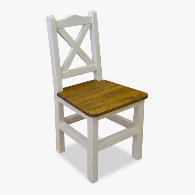 Provanszi szék Fehér patina - barna