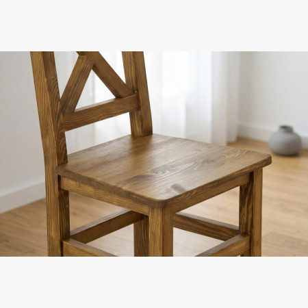 Rusztikus étkezőasztal és székek