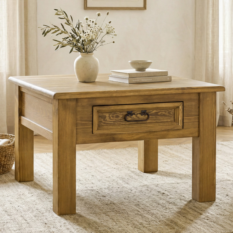 Rusztikus dohányzóasztal