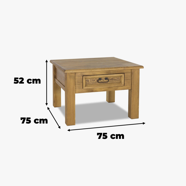 Rusztikus dohányzóasztal