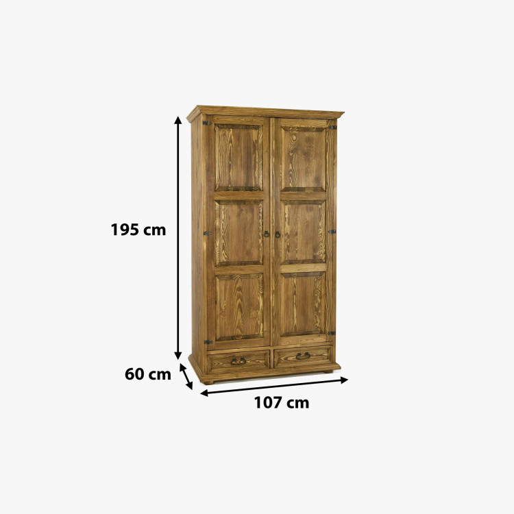 Rusztikus gardróbszekrény