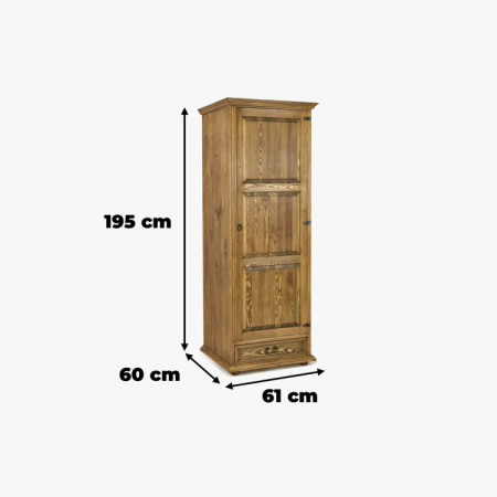 Egyszárnyú szekrény hálószobába