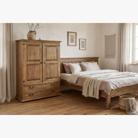 Franciaágy rusztikus stílusban 180 x 200
