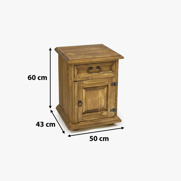 Éjjeliszekrény vidéki stílusban