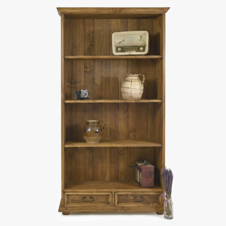 Könyvespolc rusztikus stílusban