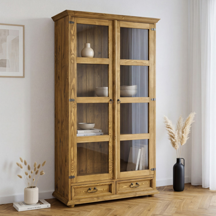 Üveges vitrin étkezőbe