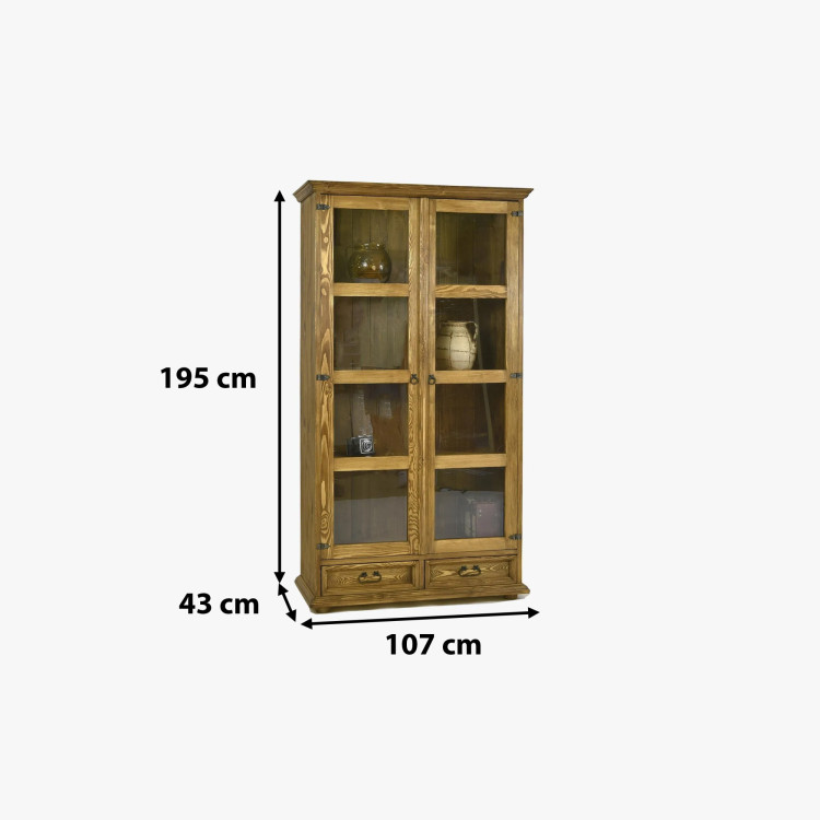 Üveges vitrin étkezőbe