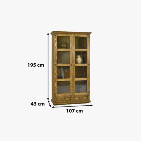 Üveges vitrin étkezőbe