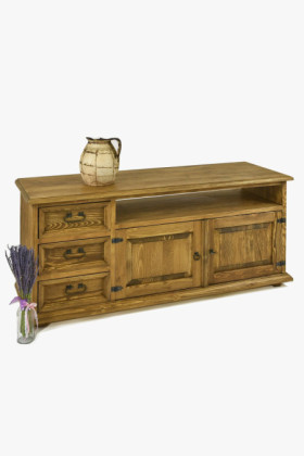 Paraszti tv komód tömörfából típus 107 2