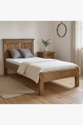 Rusztikus egyszemélyes ágy 90 x 200 cm