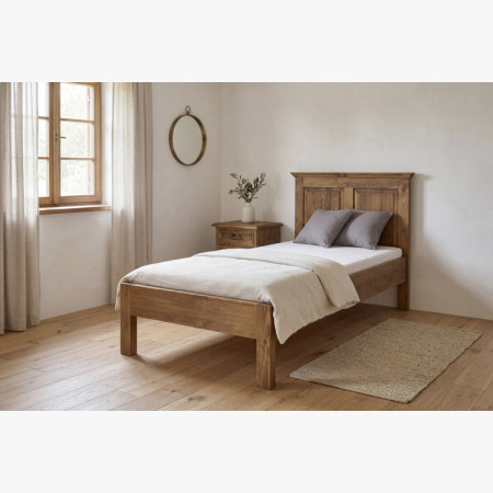 Egyszemélyes ágy rusztikus 90 x 200 cm