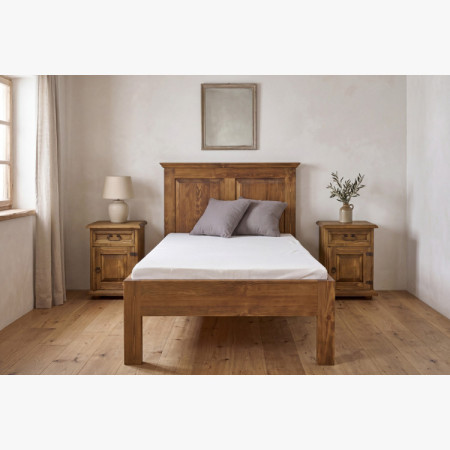 Egyszemélyes ágy rusztikus 90 x 200 cm