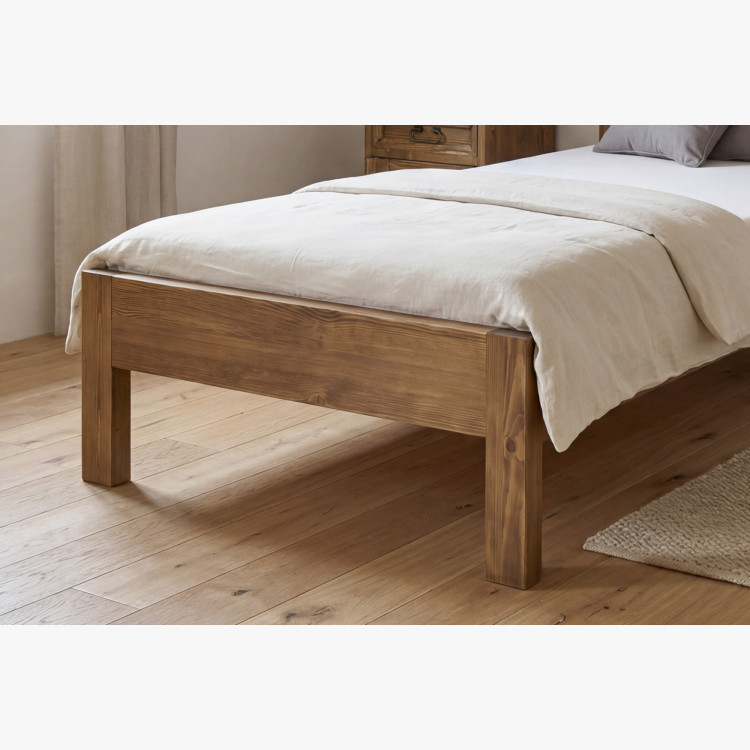 Egyszemélyes ágy rusztikus 90 x 200 cm