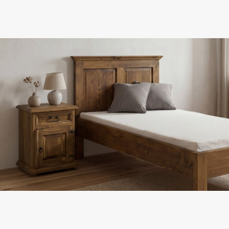 Egyszemélyes ágy rusztikus 90 x 200 cm