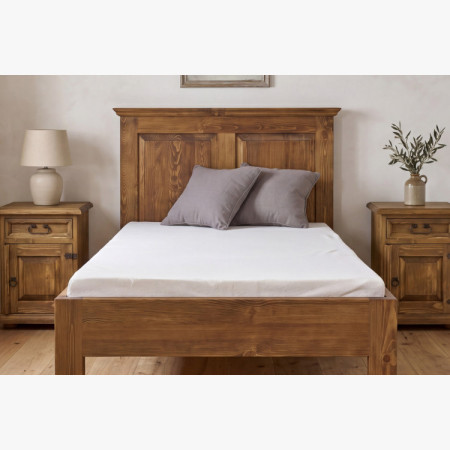 Egyszemélyes ágy rusztikus 90 x 200 cm