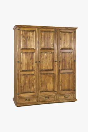 Háromajtós rusztikus szekrény 2