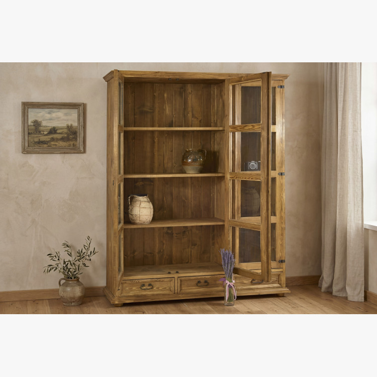 Nagy rusztikus étkező vitrin