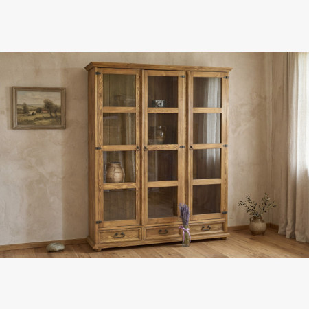 Nagy rusztikus étkező vitrin