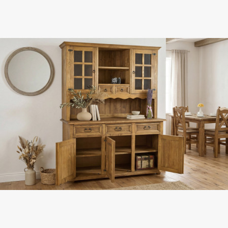 Rusztikus étkezői tálalószekrény