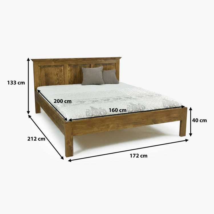 Franciaágy rusztikus stílusban 160 x 200